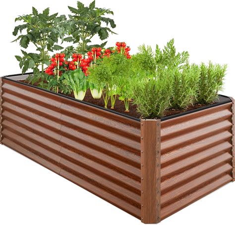 Amazon.com: Metal Garden Boxes Outdoor Raised